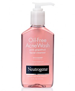 Neutrogena's Oil-Free Acne Facial Wash- Pink Grapefruit 