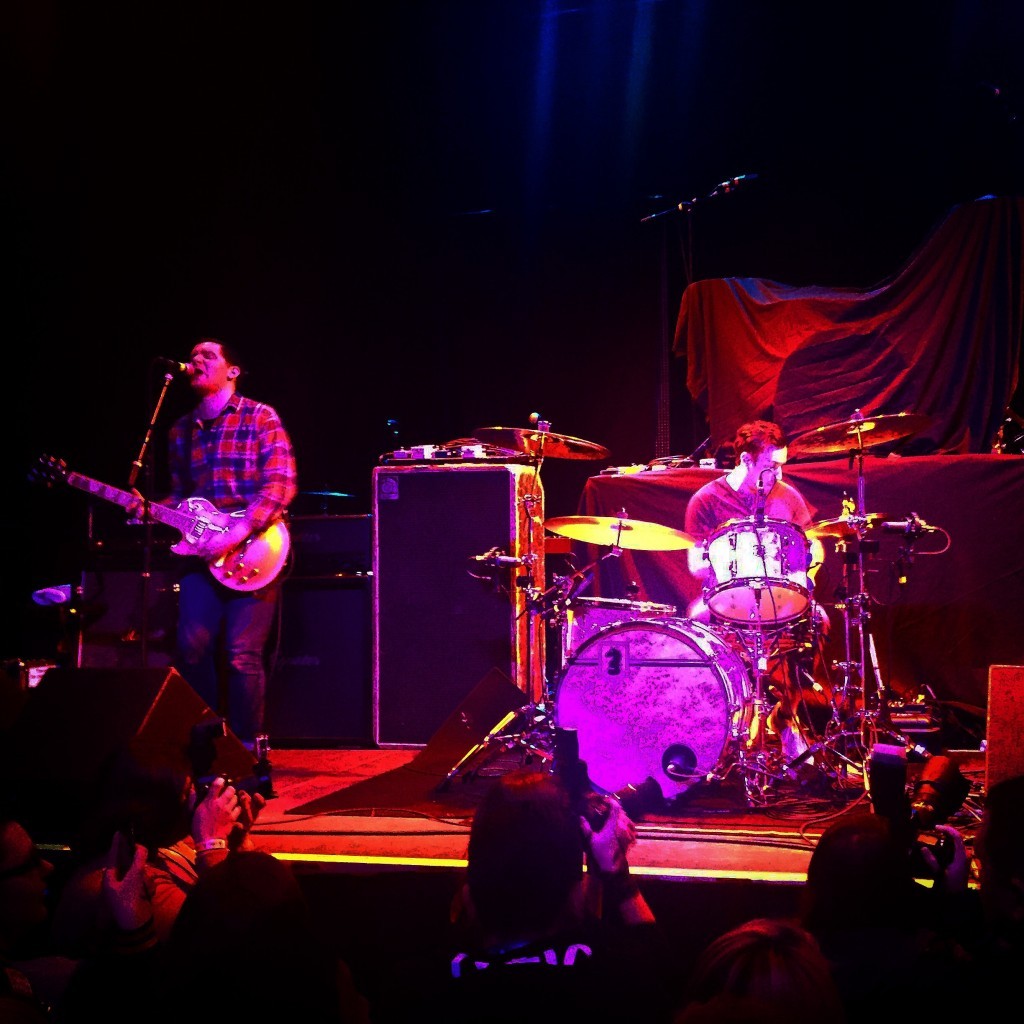 Greg Barnett performs with The Menzingers in Denver.
